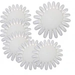 10 Pcs Acrylic Wheel False Nail Art Tips Practice Display Nail Art Tool Artificial Fingernails
