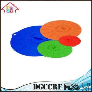 100% Food Grade Silicone Cookware Pot Cover Lid,Silicone Kitchen Pan Lid