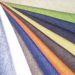 100% polyester LINEN LOOK Fabric for sofa