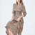 Import 100% Silk Leopard Print Maxi Dress Short Sleeve Dress For Woman from China