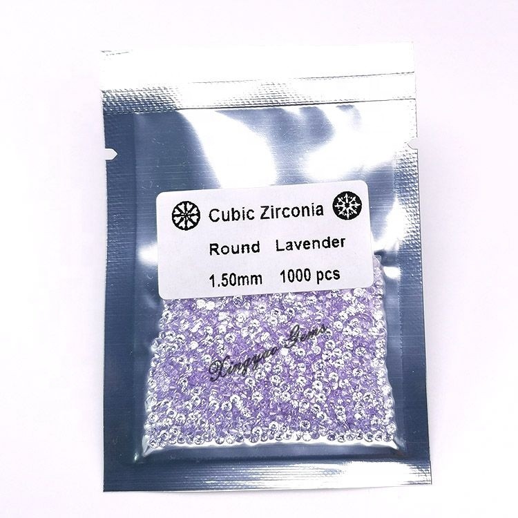1000Pcs/bag 1.5mm-2mm Loose Cz Gems Color Cubic Zirconia Gemstone
