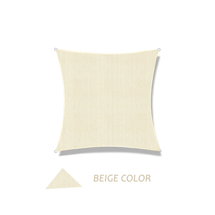 100%HDPE square Shade Sail with UV protection