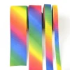 10/15/30/38mm Rainbow Grosgrain Ribbon Handmade Materials Perfect For Wedding Gift Wrap Hair Bows  Crafts DIY