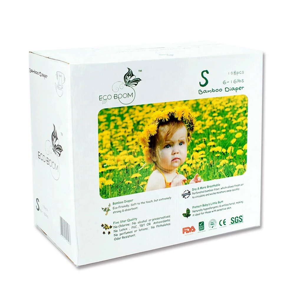 108 Count S size Plant based Magic Tape Disposable Organic Disposable Baby Diapers looking for agent