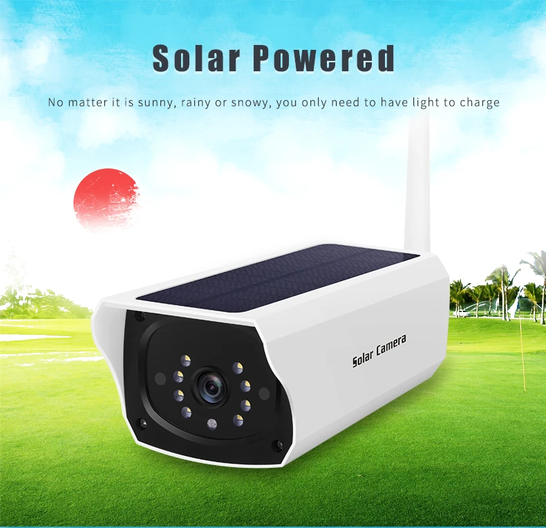 1080P Outdoor Wireless 4G Solar Wifi Ip Camera Waterproof Security CCTV Camera