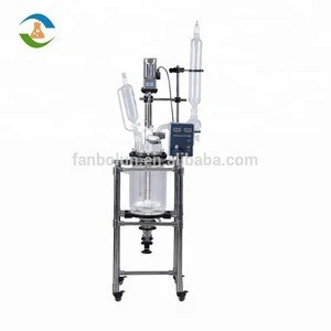 10L Factory Price Lab Jacketed Glass Reactor