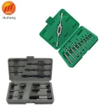 11pcs Metric thread hand cutting tool tap drilling bit
