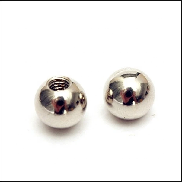 1/4" 7mm 8mm 10mm Drilled steel ball with threaded hole