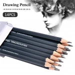 14pcs School Art Writing Supply Sketch and Drawing Pencil lapis Set HB 2B 6H 4H 2H 3B 4B 5B 6B 10B 12B 1B