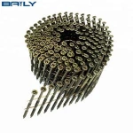 15 Degree Screw Shank Bright Wire Coil Nail .083'' x 2''