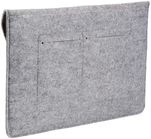 15.4 inch Polyester Protective Bag Laptop Sleeve Bag 1pc poly Bag Business OEM 7.2 Ounces Light Grey 15.4" X 10.7"