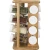 Import 16 Piece Bamboo Revolving Spice Rack Holder, Countertop Spice Organizer, Natural from China