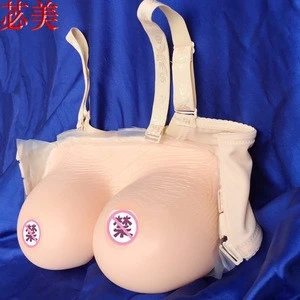 1600g/Pair Fashion Artificial Breasts Realistic Silicone Fake Boobs For Crossdresser
