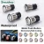 Import 16mm flat head  button momentary ring illuminated push button switches 2NO2NC waterproof latching on off switch for car engine from China