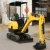 Import 1Ton cheap mini digging machine  mini multifunction crawler hydraulic excavator mini garden earth auger from China from China