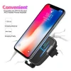 2 in1 Qi Wireless Car Charger for iPhone X XS XR for Samsung S9 Quick Wireless  Charger Car Mount Mobile Phone Holder