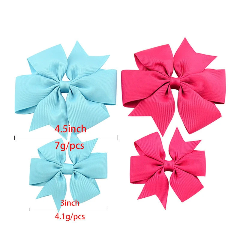 20 Colors Newly Design Boutique Hair Bow With Clip Big Bow Hairpins Hair Clips For Baby Girls Kids Hair Accessories