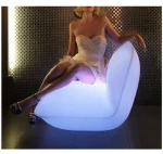 2016 hot sale bean bag designed plastic floor seating bar furniture outdoor party led light chair