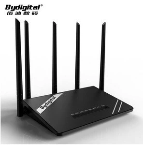 2016 New 2.4Ghz 300Mpbs BCM5357 wireless router with 2 SSID more than 20 clients and 5pcs 5 Dbi high gain antenna
