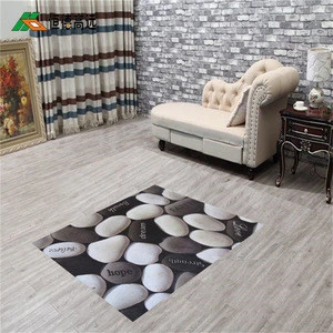 2016 new trendy non slip custom digital printed 3d area rugs