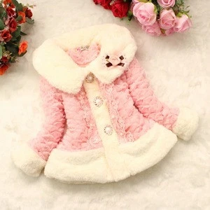 2018 baby girls winter dress coats wholesale kids clothes