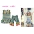 Import 2018 East Rose made stripe top and ruffle shorts fashion cotton baby clothing set from China