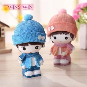 2018 hot sale in France wholesale art minds crafts Creative winter couple doll home ornaments wholesale gifts crafts