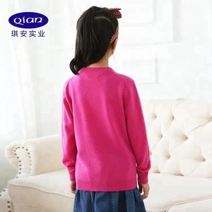 2019 new arrival girls sweater round neck cashmere sweater