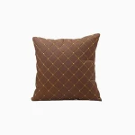 2019 stock Faux Leather Cushion Pillow Cover Latest Design PU Decorative Deluxe Soft Car Leather Sofa Cushion Cover