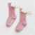 Import 2020 Baby Girls Knee High Socks Angel wing Summer Autumn Cotton Socks Solid Candy Color Kids Toddler Short Socks For Children from China
