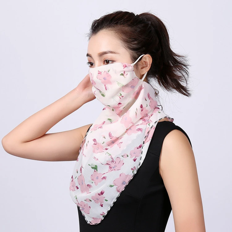 2020 Fashion new styles Summer Chiffon sunscreen multifunctional neck scarf chiffon shawl