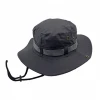 2020 hot selling safari hat with mesh and string bucket fisherman hat wide brim sun hat foldable