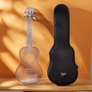 2020 korea popular ukulele 23inch colorful acrylic solid mini guitar bass for students