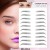 Import 2020 New arrival 4D imitation ecological Water Transfer Temporary Eyebrow Tattoo Sticker from China