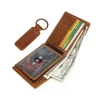 2020 New Arrival Vintage Genuine Leather Wallet With Key chain Leather Card Wallet