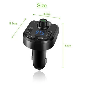 2020 New Car Bluetooth Fm Transmitter Hands Free Usb Bluetooth Car Kit