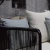 2020 new design hotel garden outdoor black round rattan double sofa