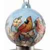 2021 Colourful Ceramic Ball Decorative Wild Bird Feeder Outdoor Garden Backyard Hanging