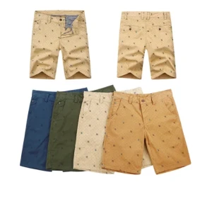2021 Cotton Summer Casual Solid Chino Cargo Men Shorts 100% Cotton Customized Size Cotton Fabric Camo Pattern Negotiable Printed