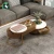Import 2021 Hot Selling Nordic Style Living Room Extendable Tea Table Wood Coffee Tables  Set from China