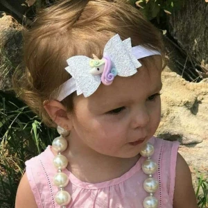 2021 Latest Princess Bows Cartoon Girl Hair Accessories Designer Headbands  For Women 2021 Rhinestone Baby Luxury Bling Headband