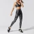 Import 2021 Prevailing Foil Printed Active Wear Suit Women Slimming Snake Print Squat Proof Exercise Yoga Set from China