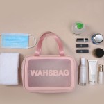 2021 Pu waterproof Transparent Cosmetic Organizer Travel Makeup Bag Beauty Case Women