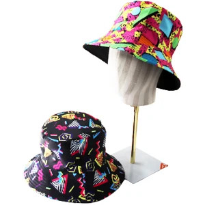 2024 top sales OEM custom printed bucket hat customizable fisherman hat reversible embroidery logo bucket hat