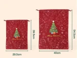 2025 Christmas Products Christmas Gift Bag Package Novelty Gifts For Women Non Woven Bag Eco-Friendly Drawstring Bag Custom Logo