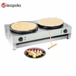 220-240V 3000W Double burner chapati making machine pancake crepe maker electric commercial