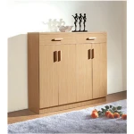 2206 high quality MDF 4 doors shoe rack simple designs
