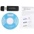 Import 2.4g/5.8g USB Wireless Card 300Mbps Mini WIFI Receiver USB 3.0 Network Card Computer Adapter With Antenna 2T2R from China