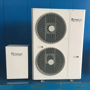 -25c Low Temperature 16KW Split Evi Air to Water Heat Pump with house heating , cooling and hot water