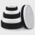 2cm wide factory wholesale black and white color knitting elastic ribbon elastic flat thick rubber band rolling belt clothing ac